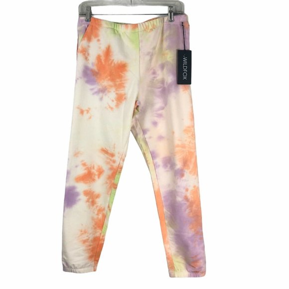 Wildfox Rory Tie Dye Sweatpants Joggers Sherbet M